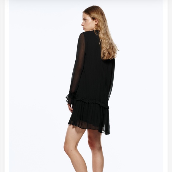 Zara Voluminous Short Dress - XS Black - Picture 4 of 8